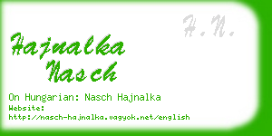 hajnalka nasch business card